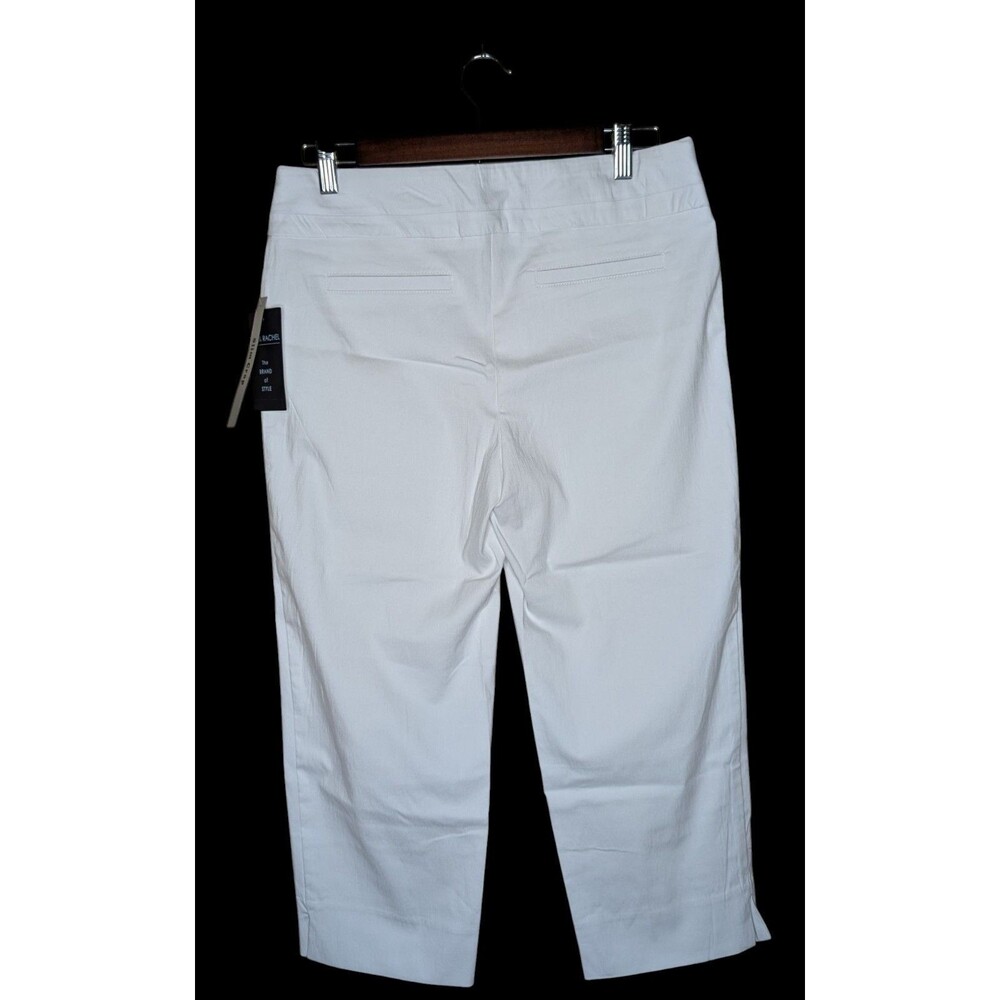 NWT Zac & Rachel Slim Crop Optic White Women's Size 6 Capris - Picture 2 of 6